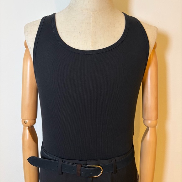 Calvin Klein Men’s Ribbed Cotton Tank Top - Black - Size M - Picture 2 of 10